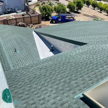 Completed roofing project