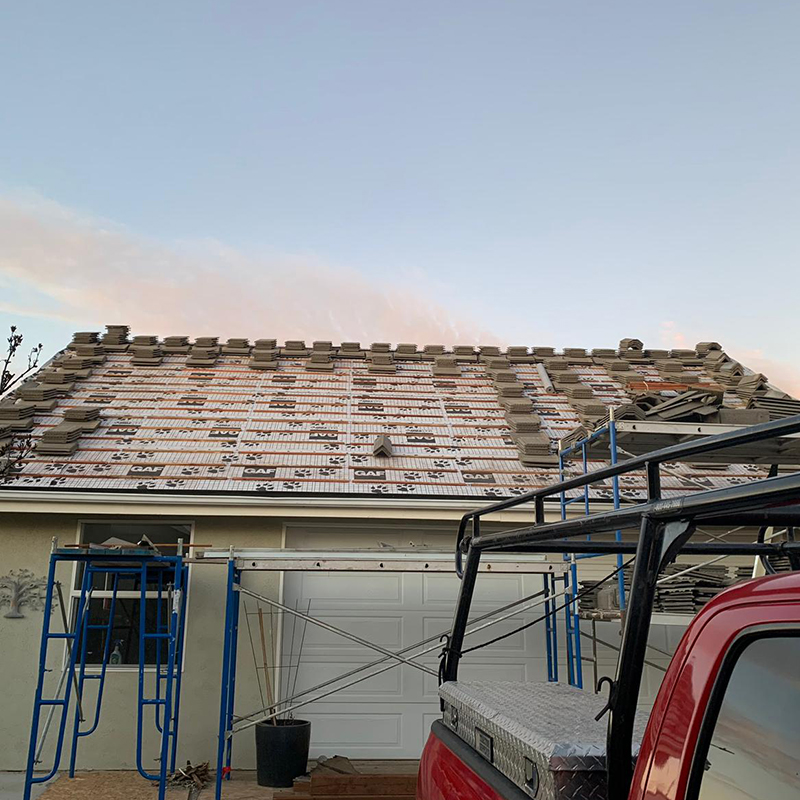 Storm damage roof repair in Atascadero