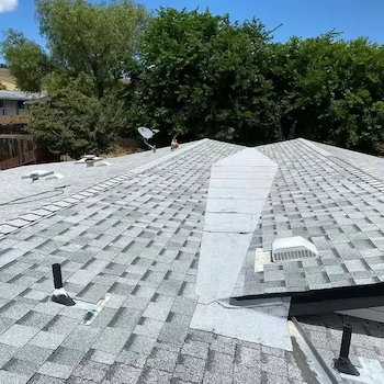 Completed roofing project