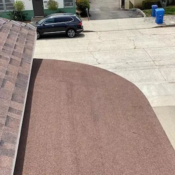 Completed roofing project